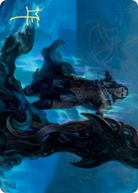 Cosima, God of the Voyage Art Card (Gold-Stamped Signature) [Kaldheim: Art Series] | Rook's Games and More