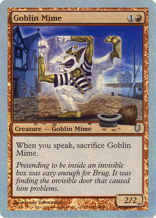 Goblin Mime (Alternate Foil) [Unhinged] | Rook's Games and More