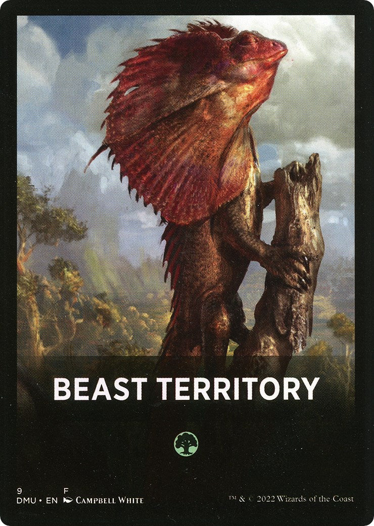 Beast Territory Theme Card [Dominaria United Tokens] | Rook's Games and More