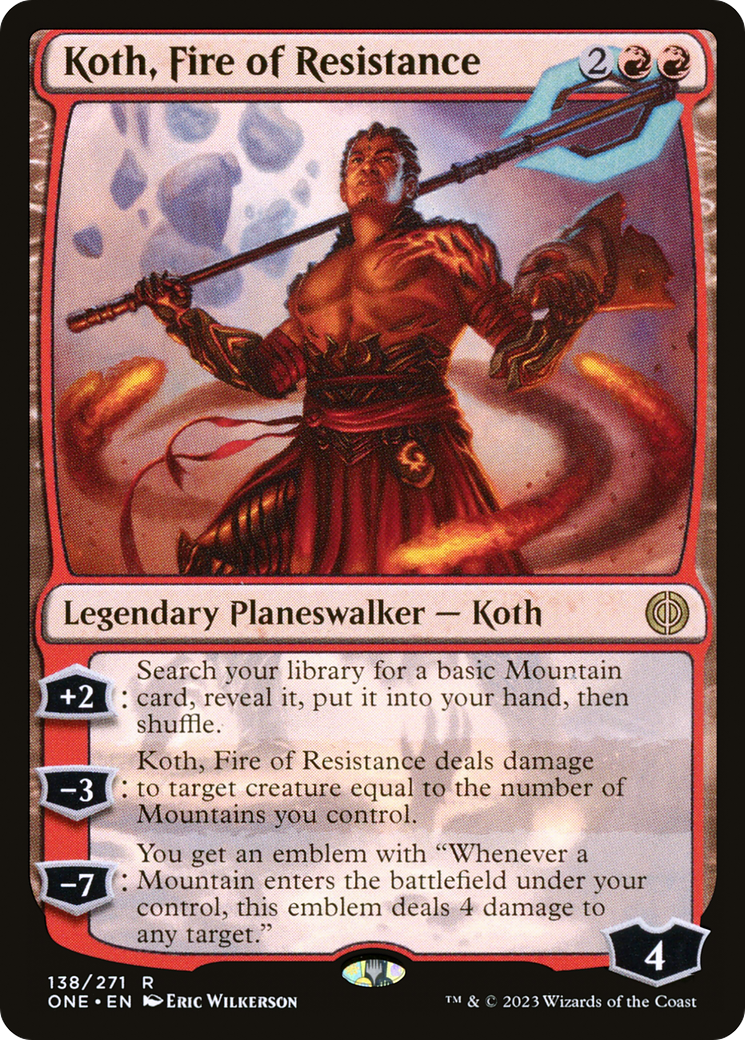 Koth, Fire of Resistance [Phyrexia: All Will Be One] | Rook's Games and More