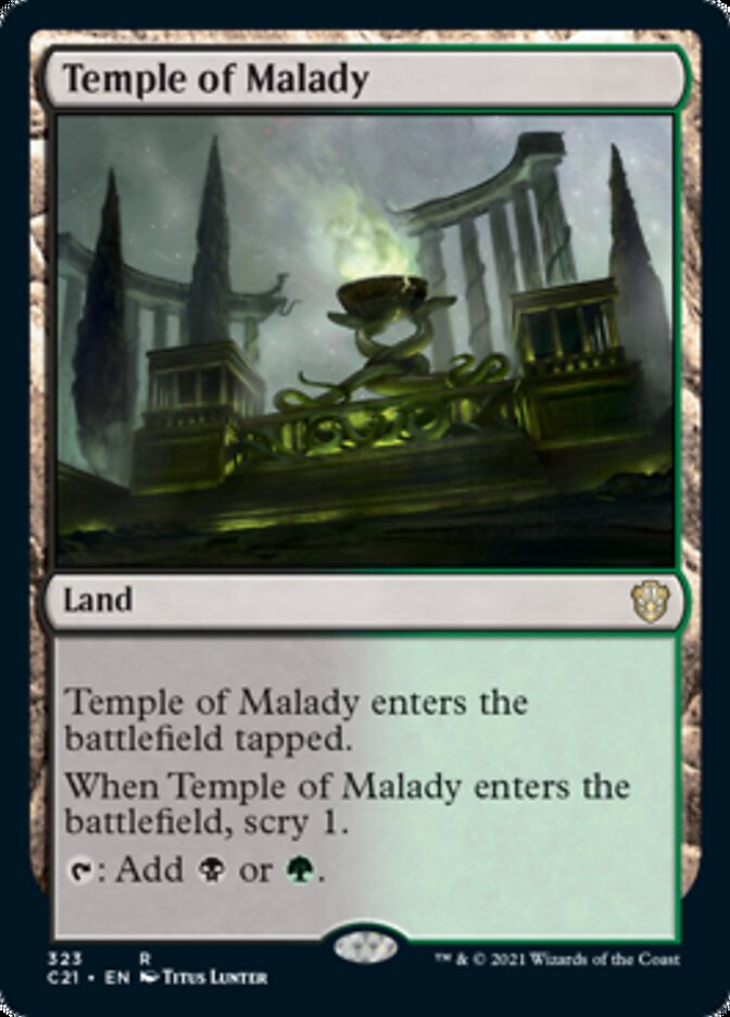 Temple of Malady [Commander 2021] | Rook's Games and More