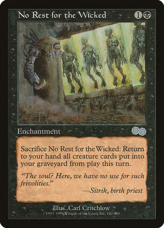 No Rest for the Wicked [Urza's Saga] | Rook's Games and More