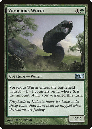 Voracious Wurm [Magic 2014] | Rook's Games and More