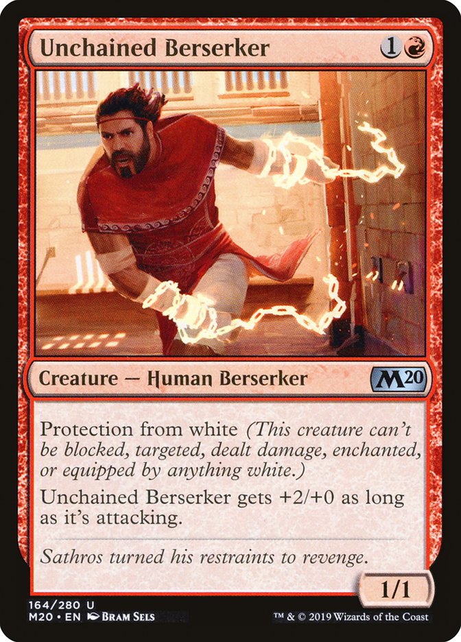 Unchained Berserker [Core Set 2020] | Rook's Games and More