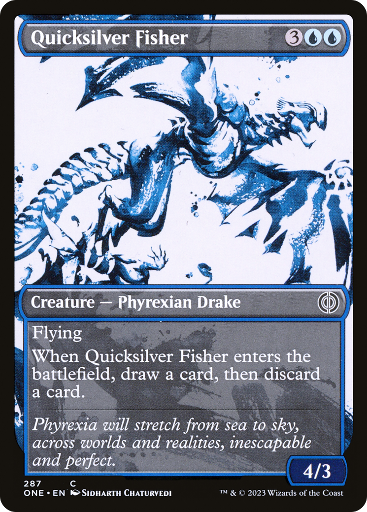 Quicksilver Fisher (Showcase Ichor) [Phyrexia: All Will Be One] | Rook's Games and More