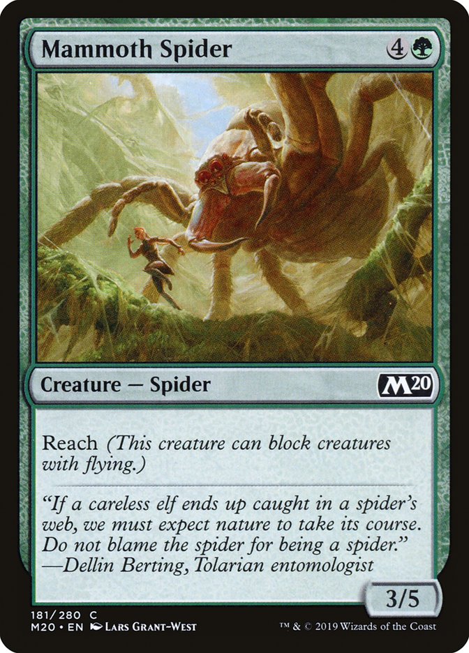 Mammoth Spider [Core Set 2020] | Rook's Games and More
