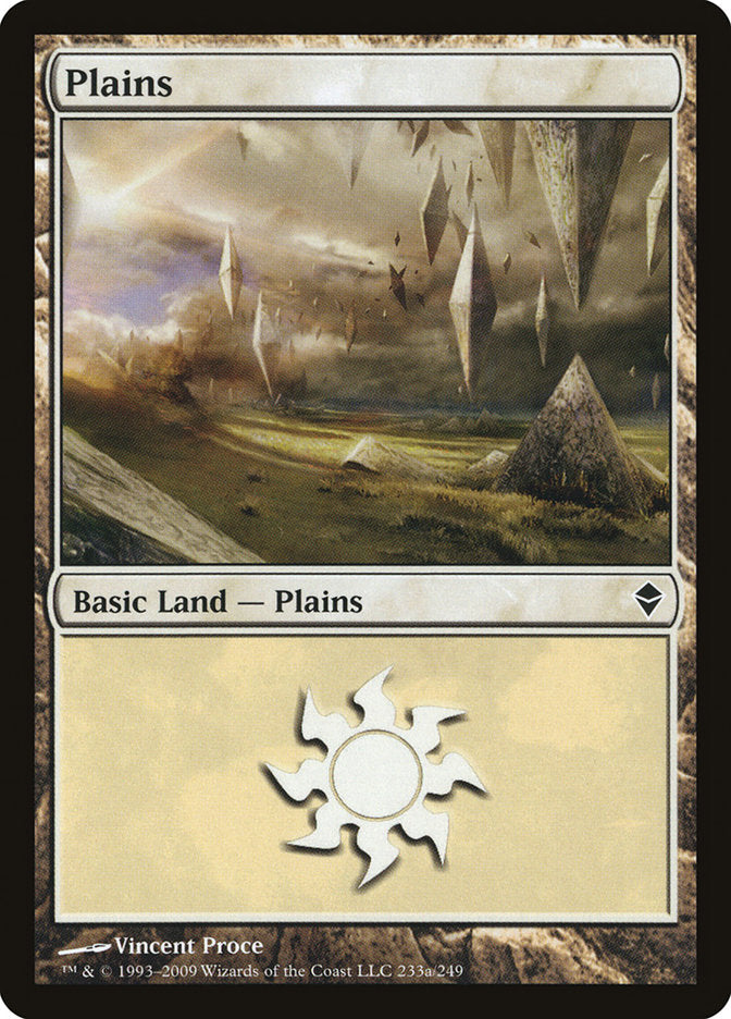 Plains (233a) [Zendikar] | Rook's Games and More