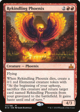 Rekindling Phoenix [Rivals of Ixalan] | Rook's Games and More