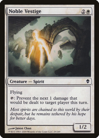 Noble Vestige [Zendikar] | Rook's Games and More