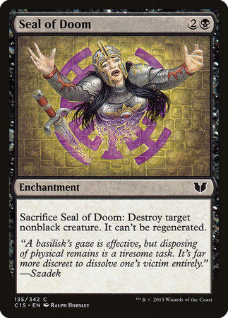 Seal of Doom [Commander 2015] | Rook's Games and More