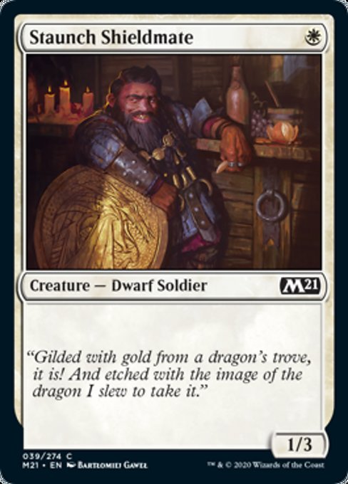 Staunch Shieldmate [Core Set 2021] | Rook's Games and More