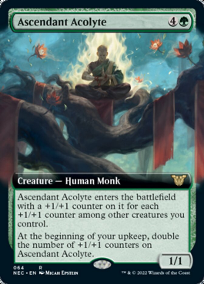 Ascendant Acolyte (Extended) [Kamigawa: Neon Dynasty Commander] | Rook's Games and More