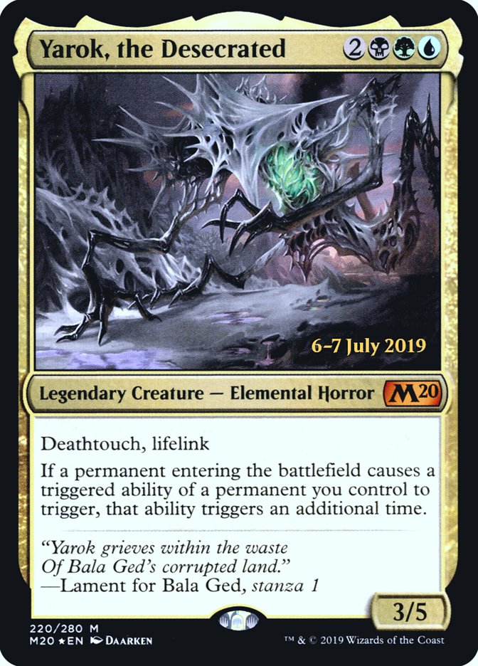 Yarok, the Desecrated  [Core Set 2020 Prerelease Promos] | Rook's Games and More