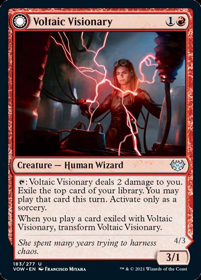 Voltaic Visionary // Volt-Charged Berserker [Innistrad: Crimson Vow] | Rook's Games and More