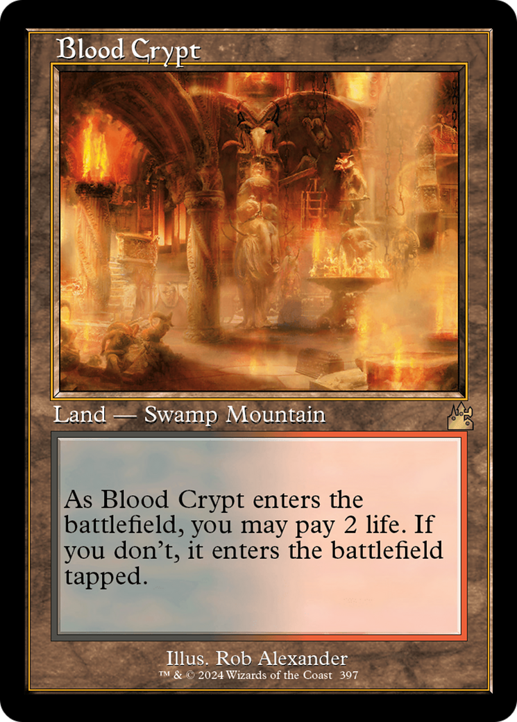 Blood Crypt (Retro) [Ravnica Remastered] | Rook's Games and More