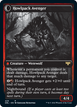 Ill-Tempered Loner // Howlpack Avenger [Innistrad: Double Feature] | Rook's Games and More