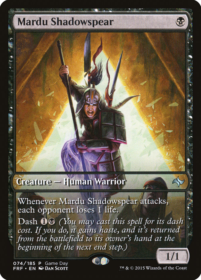 Mardu Shadowspear (Game Day) [Fate Reforged Promos] | Rook's Games and More