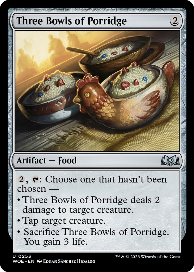 Three Bowls of Porridge [Wilds of Eldraine] | Rook's Games and More