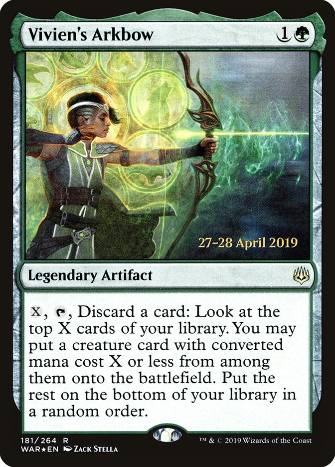 Vivien's Arkbow  [War of the Spark Prerelease Promos] | Rook's Games and More