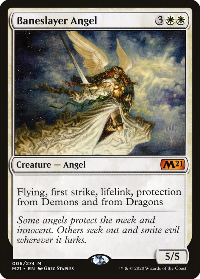 Baneslayer Angel (Promo Pack) [Core Set 2021 Promos] | Rook's Games and More
