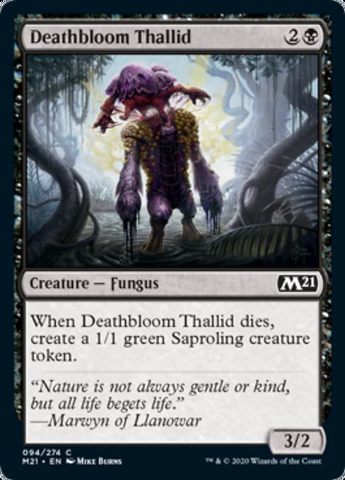 Deathbloom Thallid [Core Set 2021] | Rook's Games and More