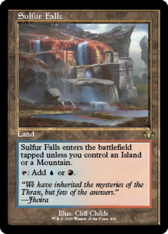 Sulfur Falls (Retro) [Dominaria Remastered] | Rook's Games and More