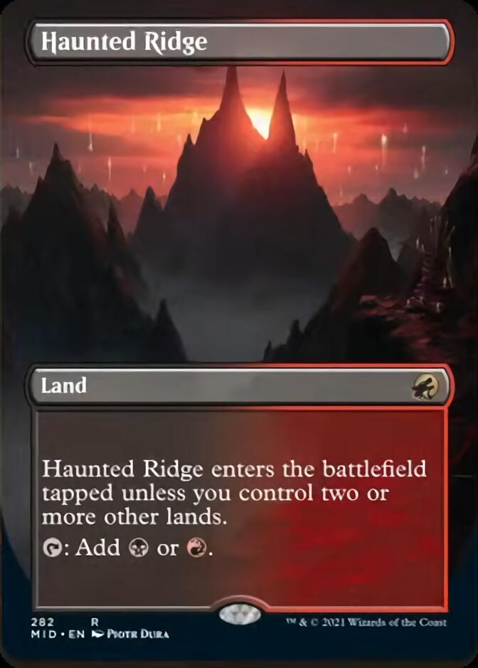 Haunted Ridge (Borderless) [Innistrad: Midnight Hunt] | Rook's Games and More