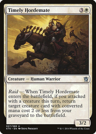 Timely Hordemate [Khans of Tarkir] | Rook's Games and More