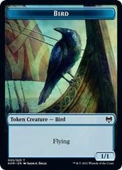 Bird (005) // Soldier Double-sided Token [Kaldheim Commander Tokens] | Rook's Games and More