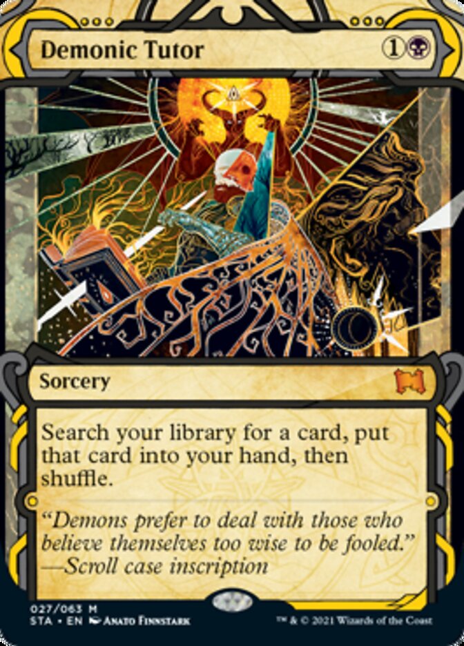 Demonic Tutor (Etched Foil) [Strixhaven Mystical Archive] | Rook's Games and More