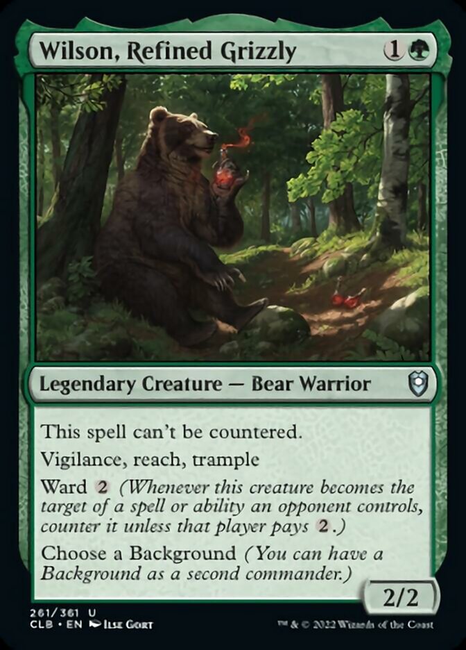 Wilson, Refined Grizzly [Commander Legends: Battle for Baldur's Gate] | Rook's Games and More