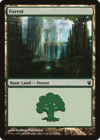 Forest (87) [Duel Decks: Izzet vs. Golgari] | Rook's Games and More