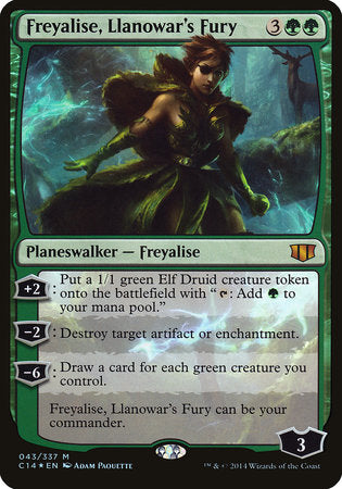 Freyalise, Llanowar's Fury (Commander 2014) [Commander 2014 Oversized] | Rook's Games and More