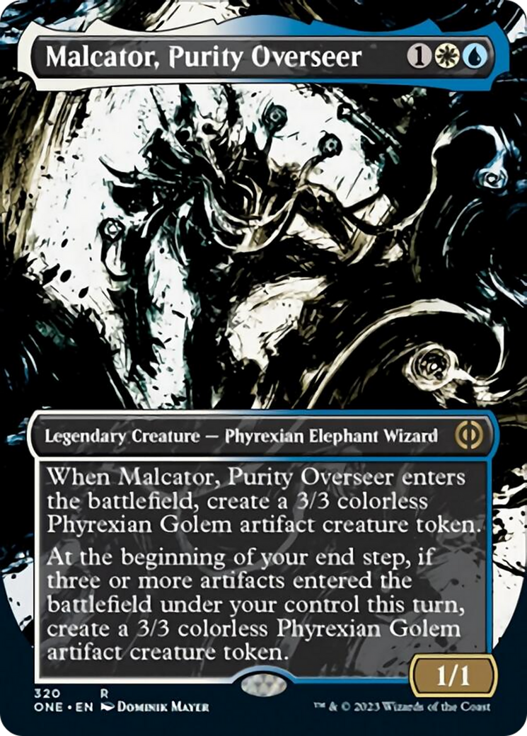 Malcator, Purity Overseer (Borderless Ichor) [Phyrexia: All Will Be One] | Rook's Games and More