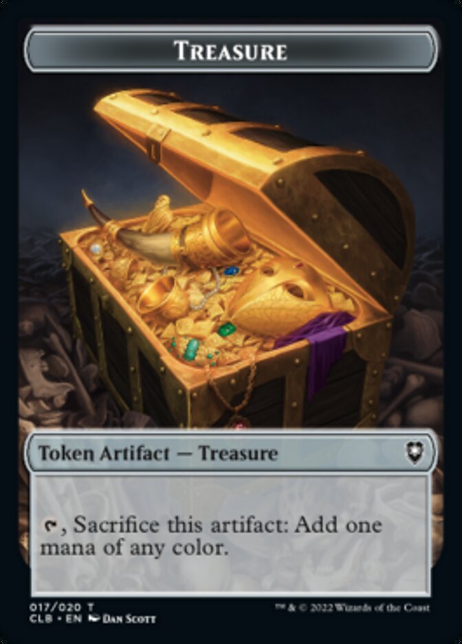 Treasure Token [Commander Legends: Battle for Baldur's Gate Tokens] | Rook's Games and More