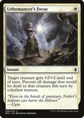 Lithomancer's Focus [Battle for Zendikar] | Rook's Games and More