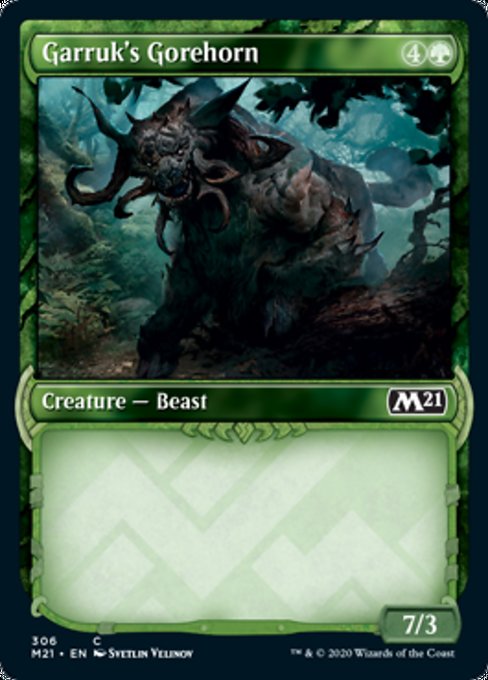 Garruk's Gorehorn (Showcase) [Core Set 2021] | Rook's Games and More