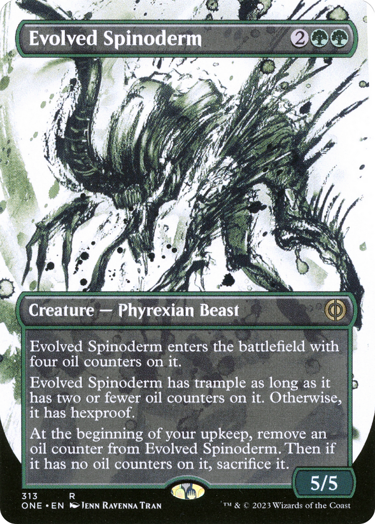 Evolved Spinoderm (Borderless Ichor) [Phyrexia: All Will Be One] | Rook's Games and More