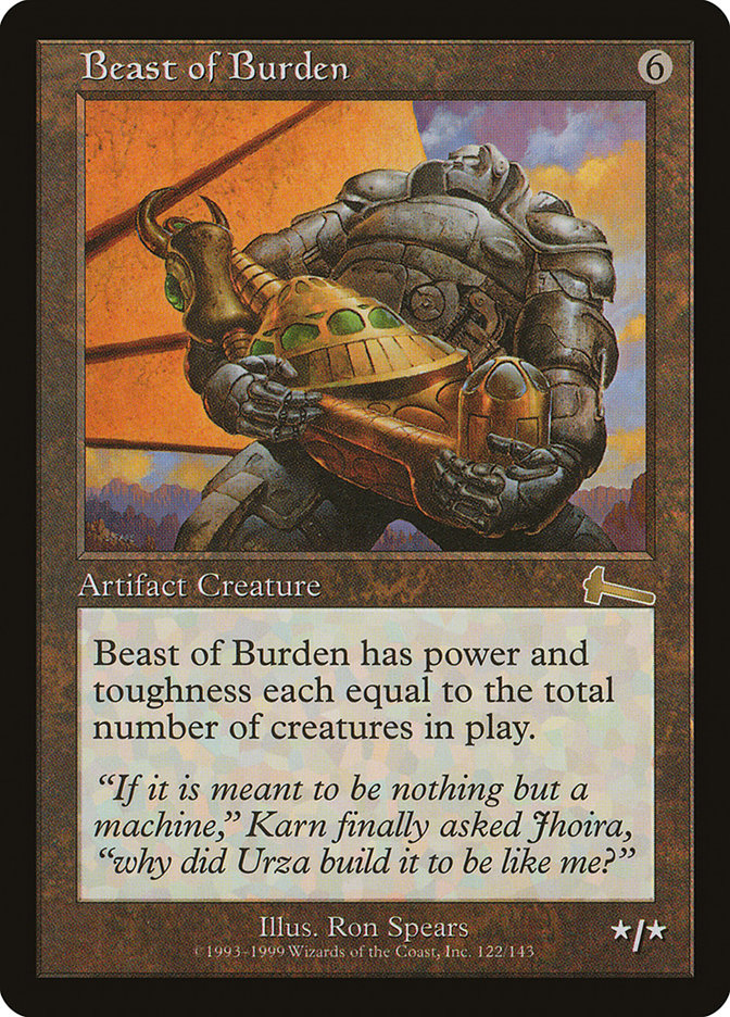 Beast of Burden [Urza's Legacy] | Rook's Games and More