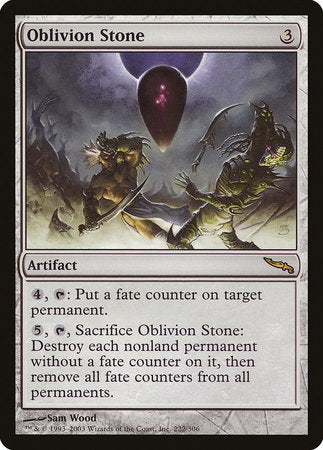 Oblivion Stone [Mirrodin] | Rook's Games and More