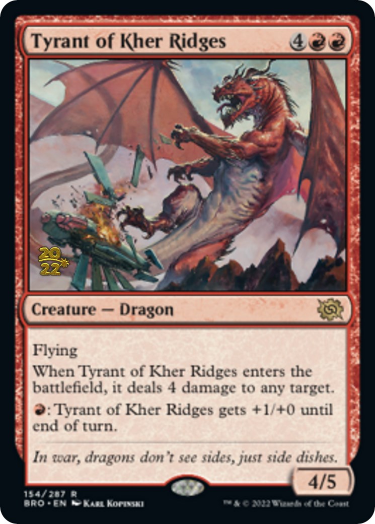 Tyrant of Kher Ridges [The Brothers' War: Prerelease Promos] | Rook's Games and More