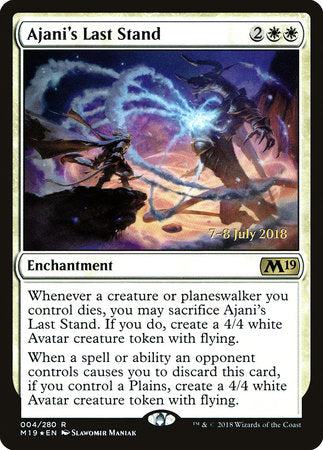 Ajani's Last Stand [Core Set 2019 Promos] | Rook's Games and More