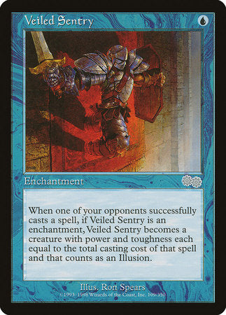 Veiled Sentry [Urza's Saga] | Rook's Games and More