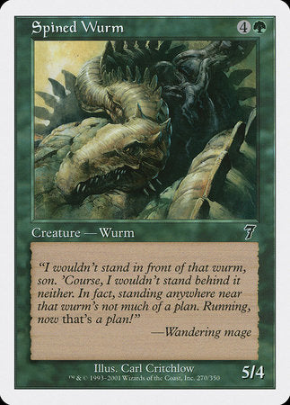 Spined Wurm [Seventh Edition] | Rook's Games and More
