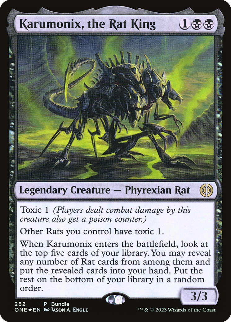 Karumonix, the Rat King (Bundle) [Phyrexia: All Will Be One] | Rook's Games and More