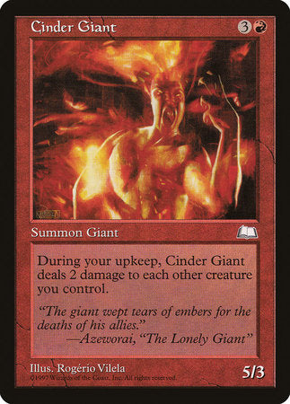 Cinder Giant [Weatherlight] | Rook's Games and More