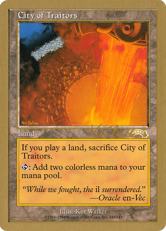 City of Traitors (Kai Budde) [World Championship Decks 1999] | Rook's Games and More