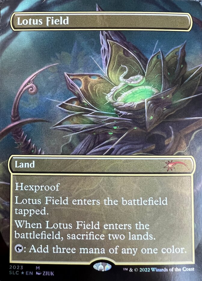 Lotus Field (Borderless) [Secret Lair 30th Anniversary Countdown Kit] | Rook's Games and More