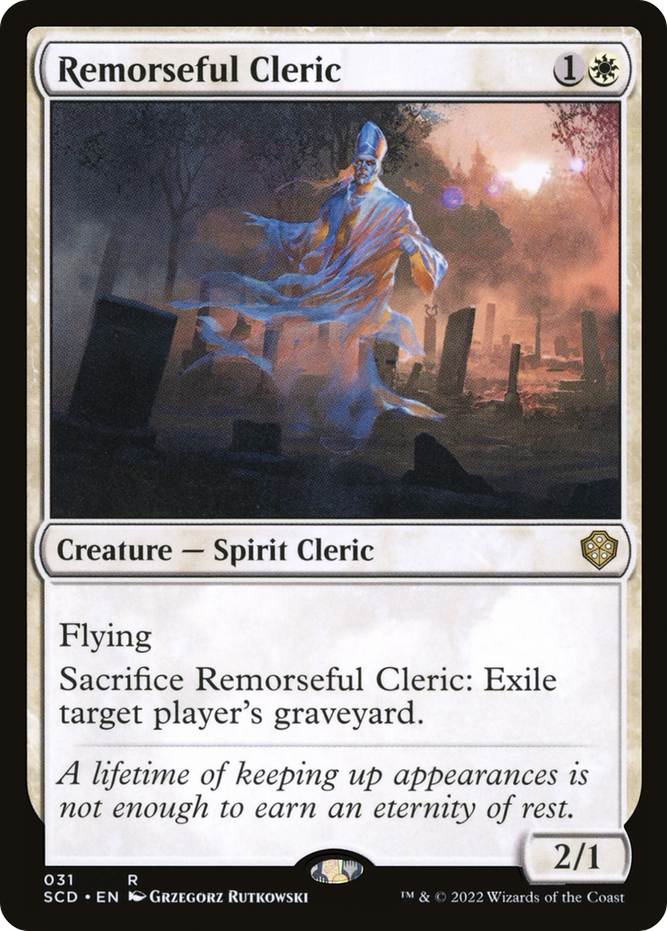 Remorseful Cleric [Starter Commander Decks] | Rook's Games and More