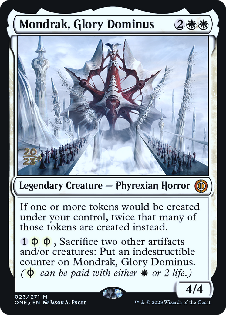 Mondrak, Glory Dominus [Phyrexia: All Will Be One Prerelease Promos] | Rook's Games and More